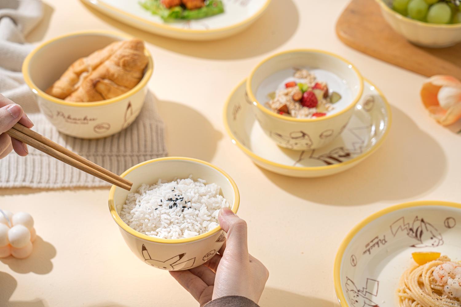 顺祥 W釉下6英寸新范碗2件套(宝可梦款-童真)15.3*7.8cm