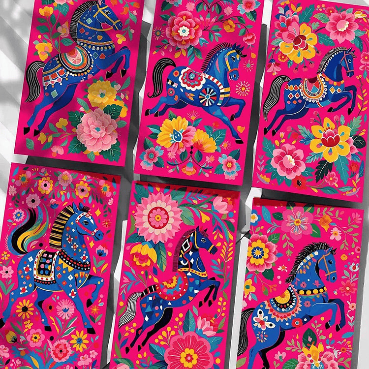 2026马年红包民族风  6枚 1 份