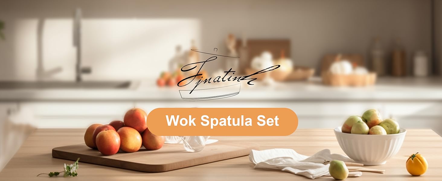 silicone wok spatula set