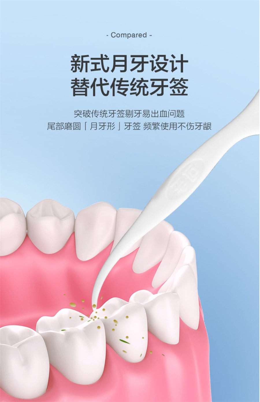 可孚  牙線牙線棒 超細一次性家用裝牙籤線棒 剔牙線家庭超 細牙籤棒  50支/盒