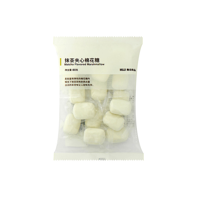 无印良品 MUJI 夹心棉花糖抹茶口味