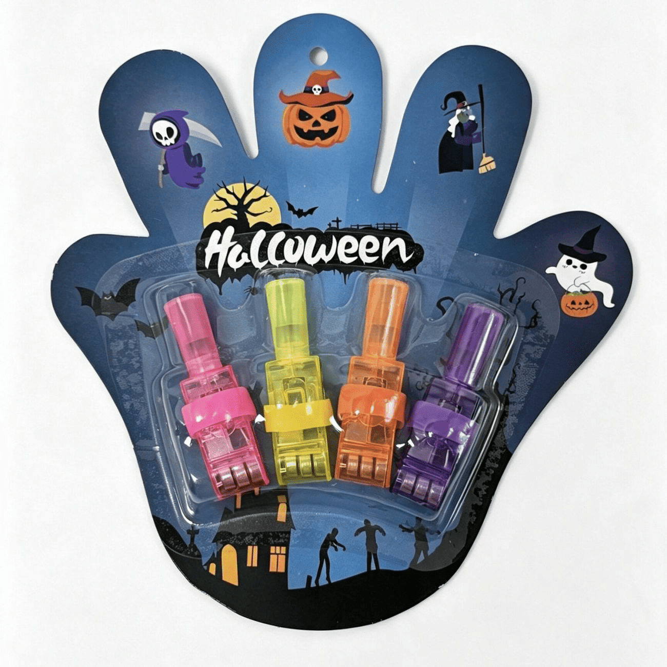 Halloween Finger Light Skull Glow Party Toy 1 each