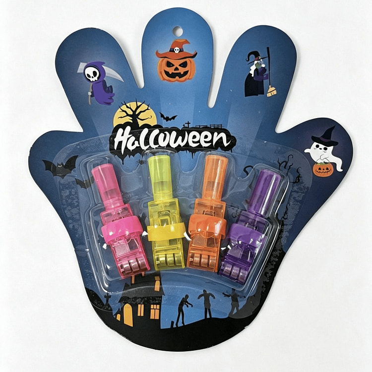 Đèn ngón tay chiếu đầu lâu Halloween đồ chơi phát sáng trẻ em 1 phần