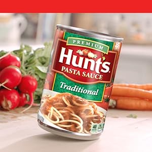 Hunt 罐装意大利面酱有助于节省时间