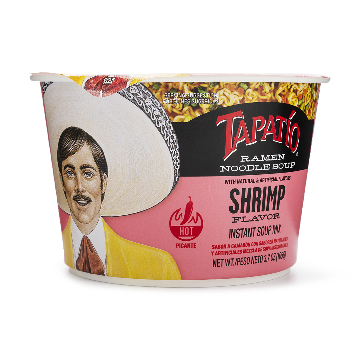 Get Tapatío Ramen Noodle Soup Cup, Shrimp Flavor Delivered Weee
