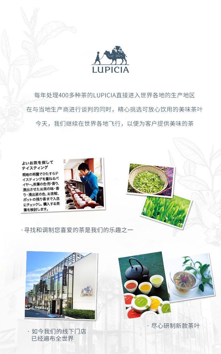【日本直邮】 日本 lupicia 绿碧茶园 春季限定 白桃红茶 50g/罐