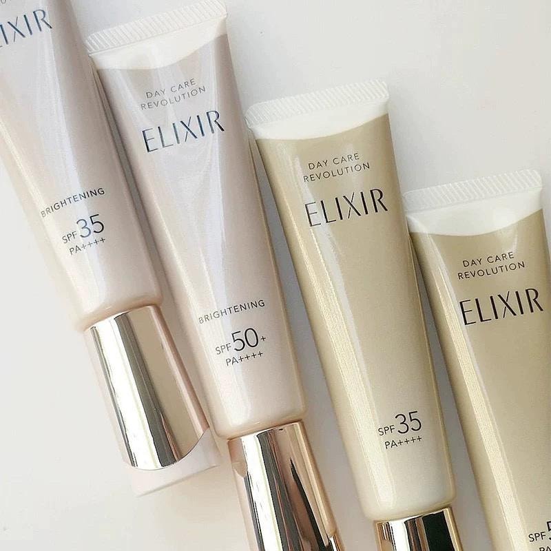 日本 ELIXIR怡丽丝尔 怡丽丝尔 新版 金管 防晒隔离妆前乳 三合一 SPF50+ PA++++ 35ml