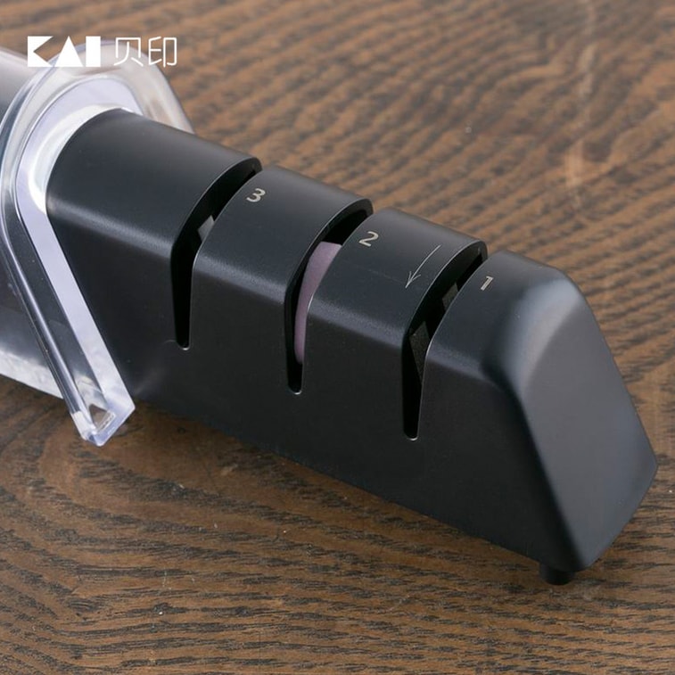 商品详情 - 【日本直邮】KAI贝印 关孙六三段式磨刀器 家用快速磨刀器 定角 - image2