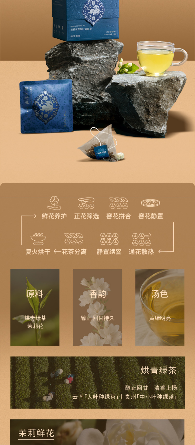 CHAGEE Original leaf tea bag green tea 1box 8bags - Weee!