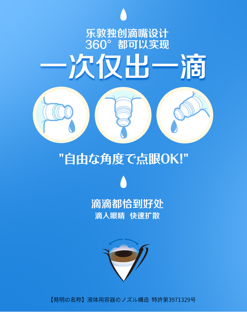DHL直髮[日本直郵]樂敦 夜間護眼修復養潤水 眼藥水 13ml