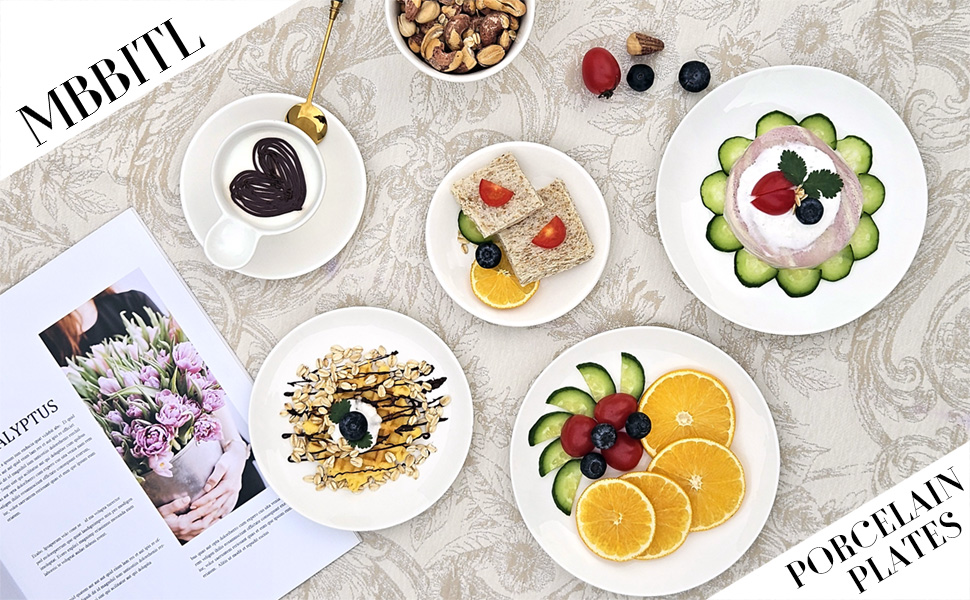 Porcelain plates usage