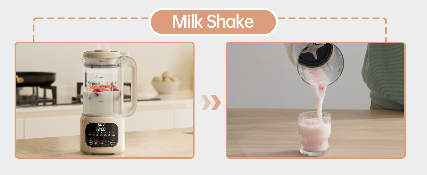 Homemade milk shake maker