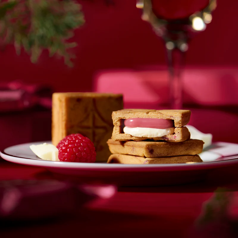 【日本直邮】日本 press butter sand 东京站人气网红 覆盆子白巧克力夹心曲奇 5枚入