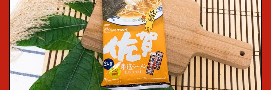 日本MARUTAI 佐賀鹽燒紫菜牛骨拉麪 2人份 185g