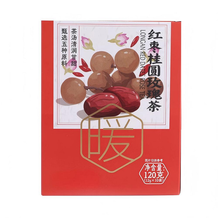 Red Date Longan Rose Tea Blood Calm 10 Bags 120 g