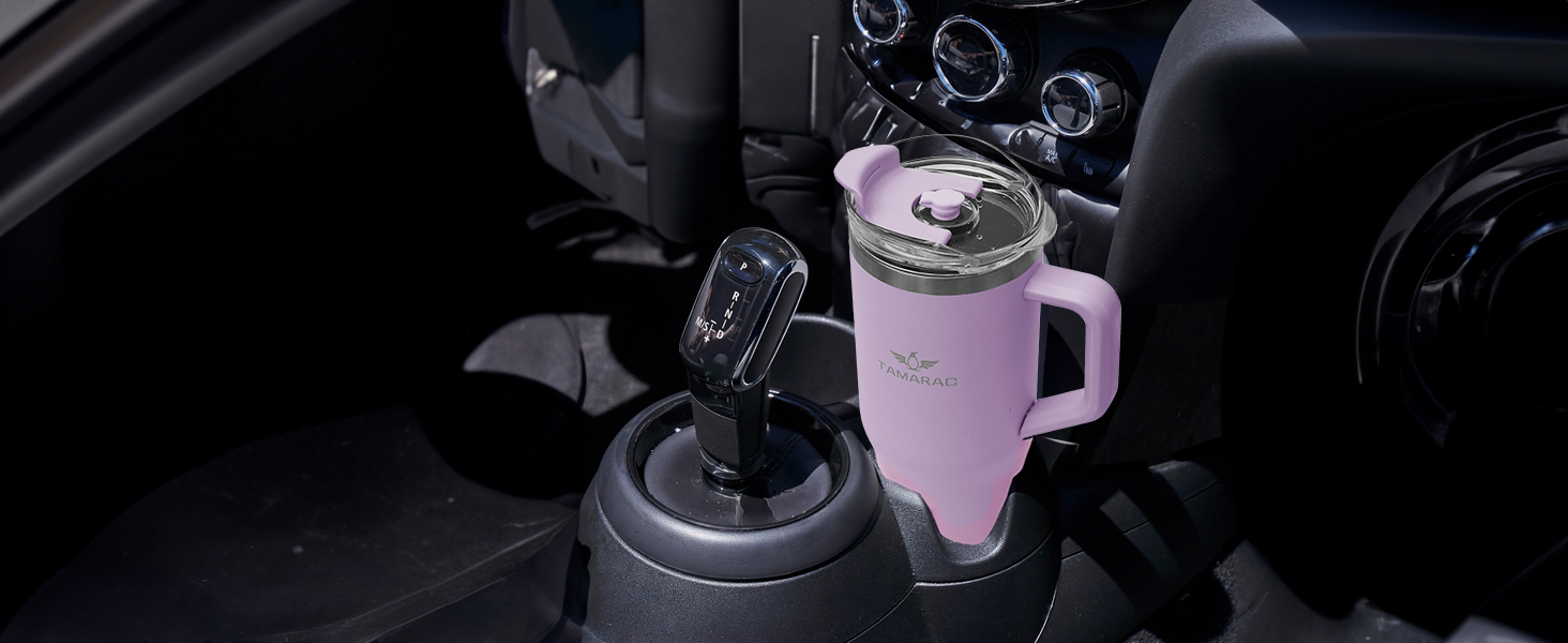 40 oz Tumbler with Handle and Straw Lid