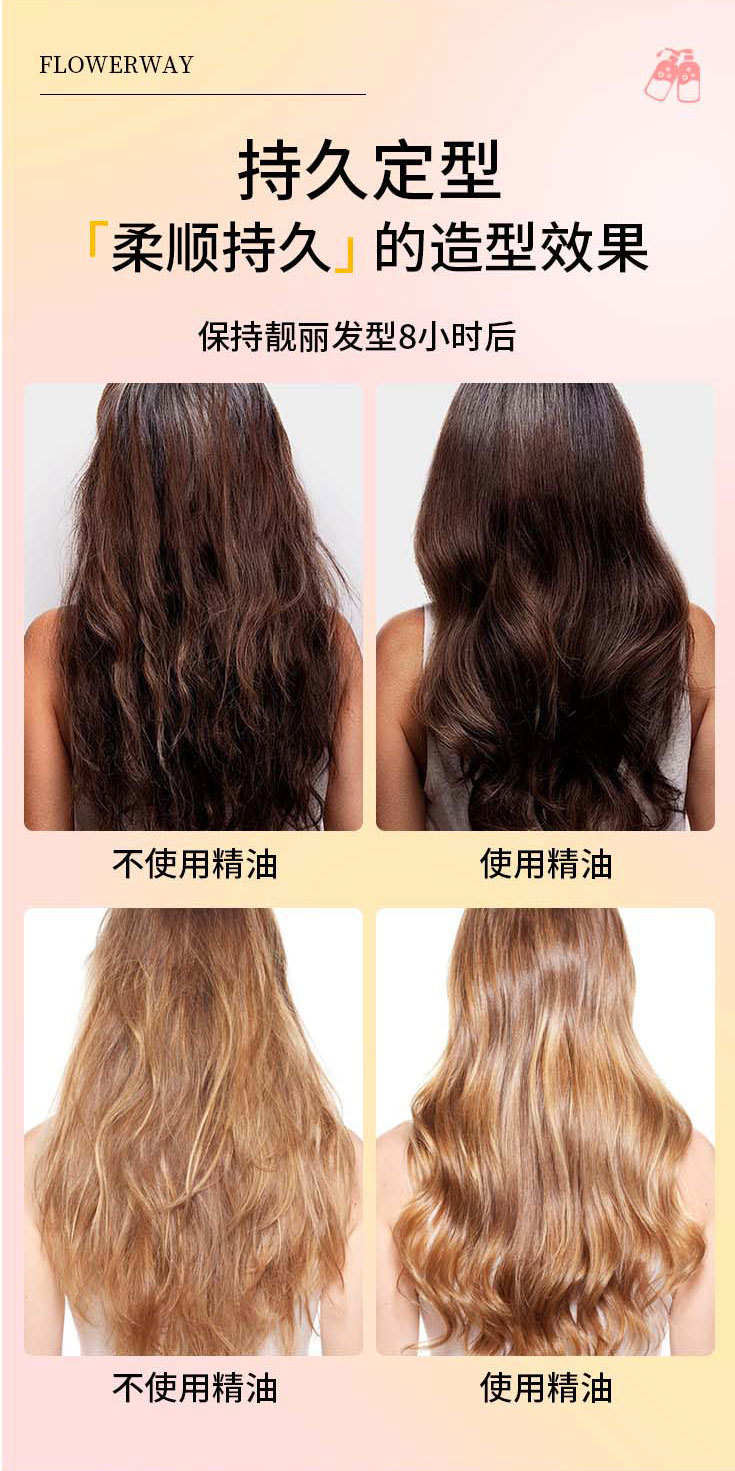 FLOWERWAY 柔顺篷松卷卷精油72ml