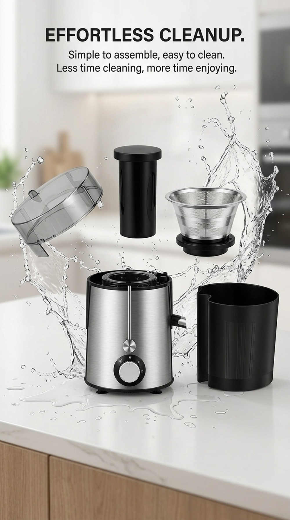 Get Compact Centrifugal Juicer 2 Speed Chute-silver 1 bunch