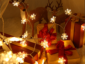 Christmas snowflake lights