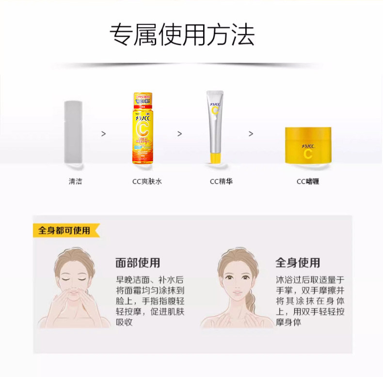 [Expédition directe du Japon] Japon ROHTO Mentholatum Lotion Éclaircissante CC, hydratante, repulpante, purifiante, nourrissante, lotion tonique, anti-acné, rafraîchissante 170ml