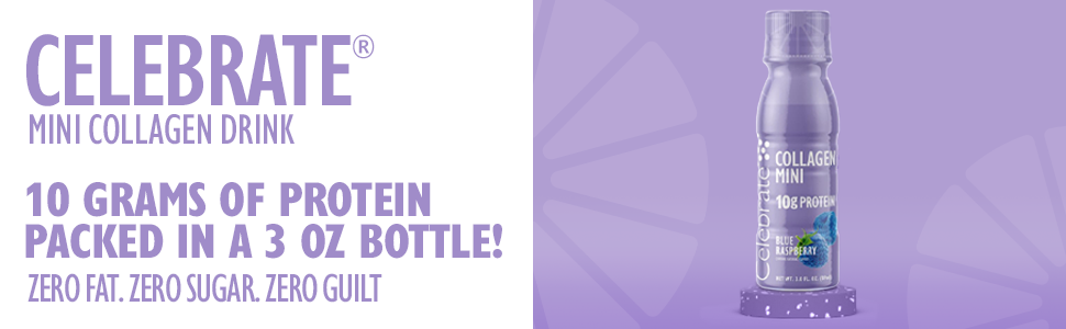 Celebrate Vitamins 出品的 Protein Mini Protein Drinks,英雄形象