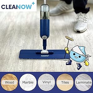 cleanow spray n shine spraymop 地板清洁拖把,清洁效率高