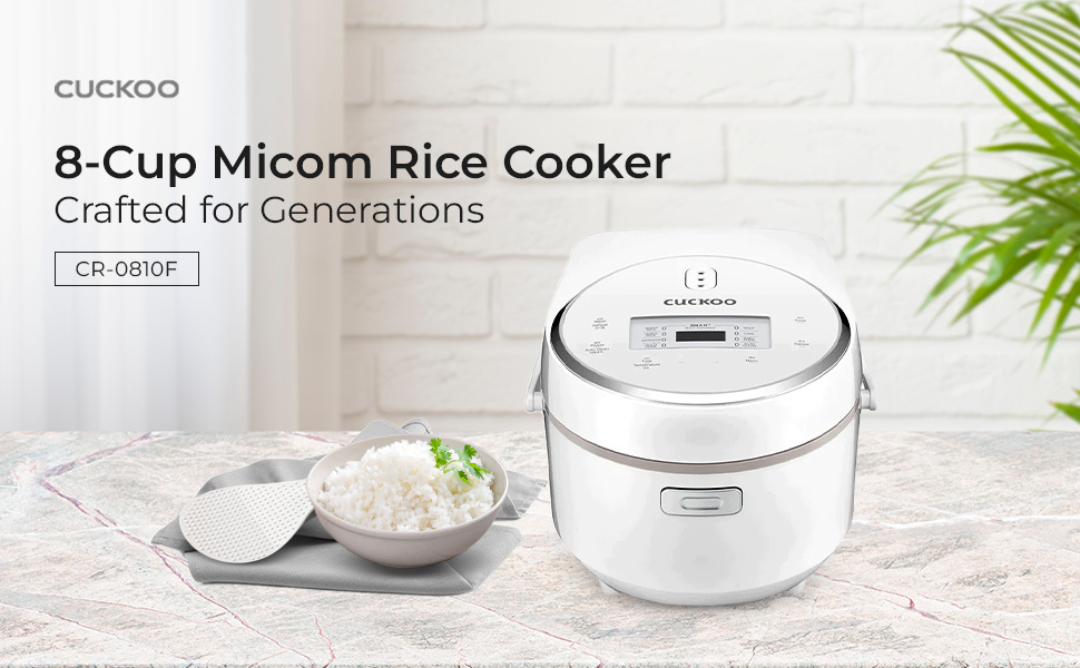 8-Cup Micom Rice Cooker Crafted for Generations
