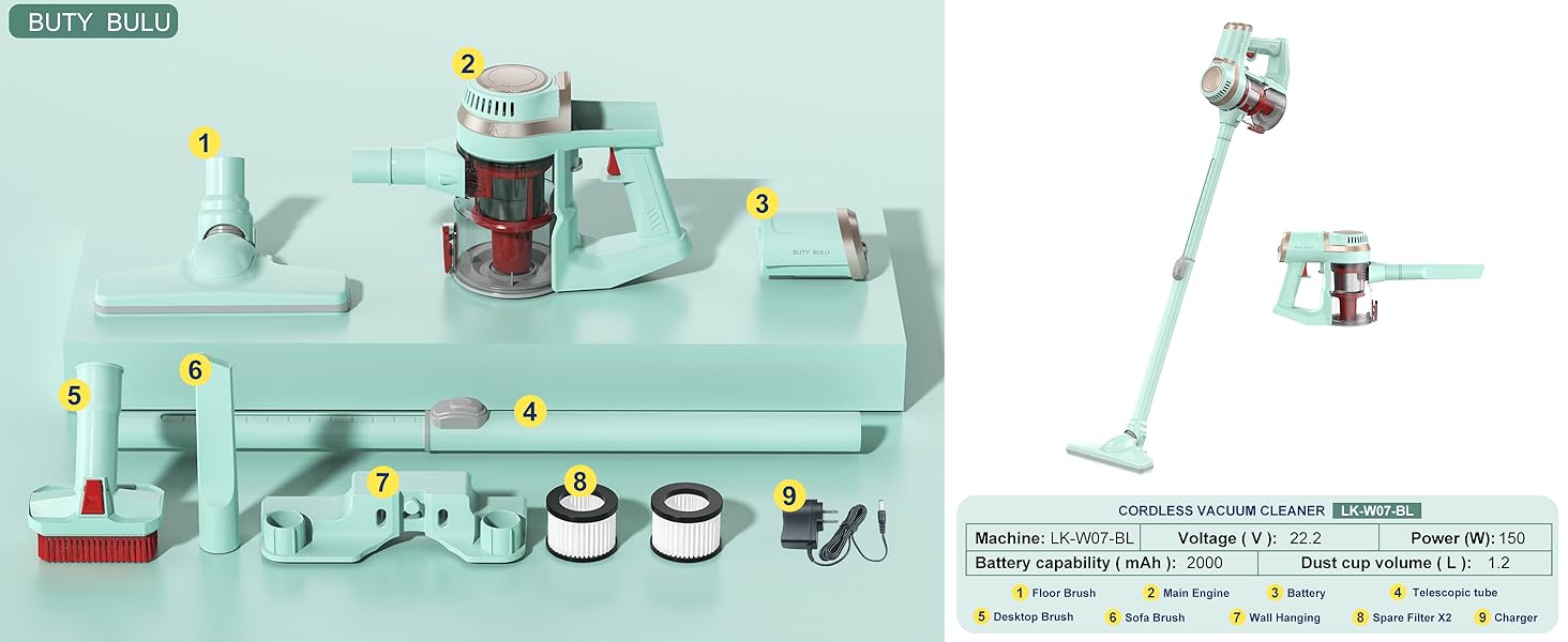 BUTY BULU CORDLESS VACUUM