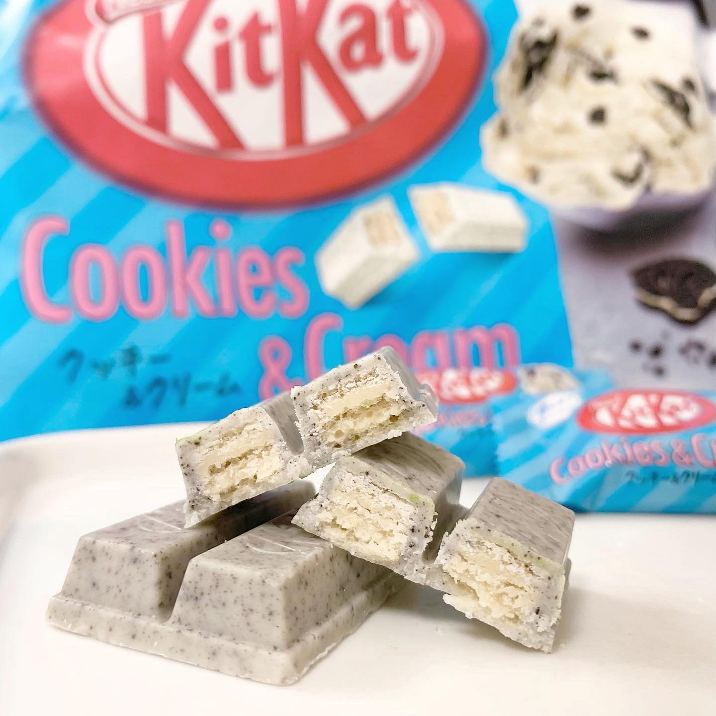日本直送」ネスレ日本・キットカット クッキー＆クリーム 10枚袋入り