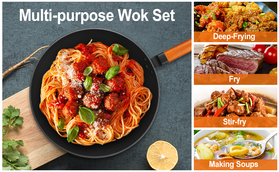 multi-purpose wok set