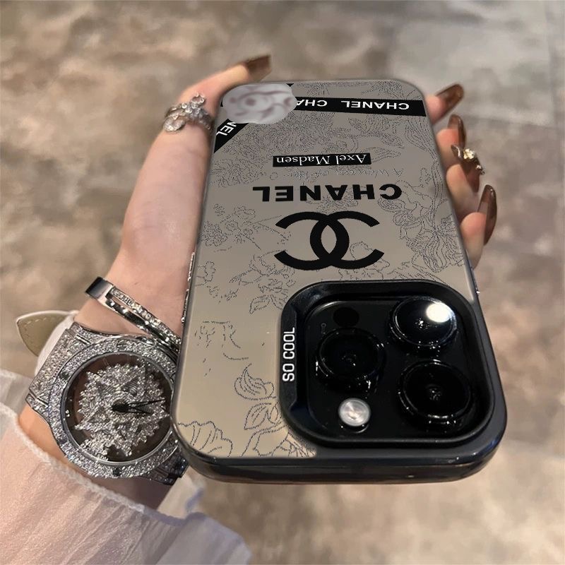 Get Chanel Camellia style phone case for iPhone 15 Pro Max