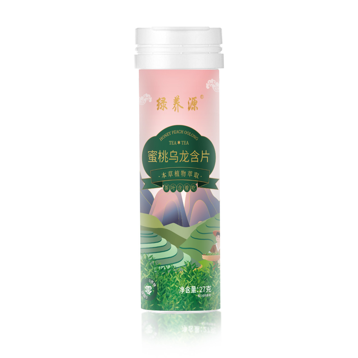 Peach Oolong Tea Lozenges and tea sugar 27g*6 bott - Weee!