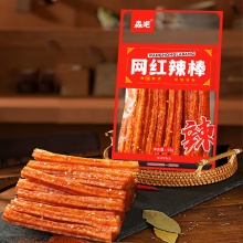 香辣条小面筋辣条Latiao - 中国特色经典手工香辣面筋拉条小吃
