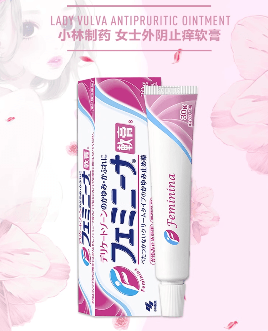 【日本直邮】小林制药女性私处外阴止痒抗炎软膏万能止痒膏抑菌消除红肿30g