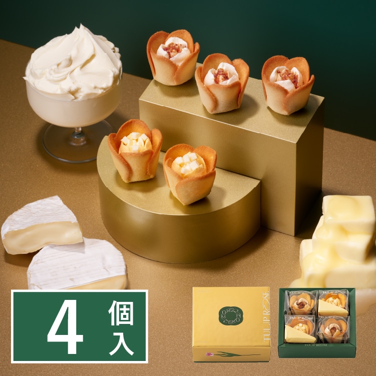 Get Tokyo Tulip Rose Butter Cheese Flower Biscuits4pcs 1 box