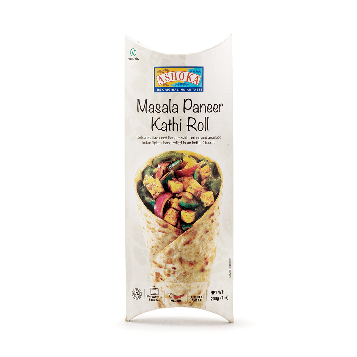 Ashoka Masala Paneer Kathi Roll, Frozen 200 g