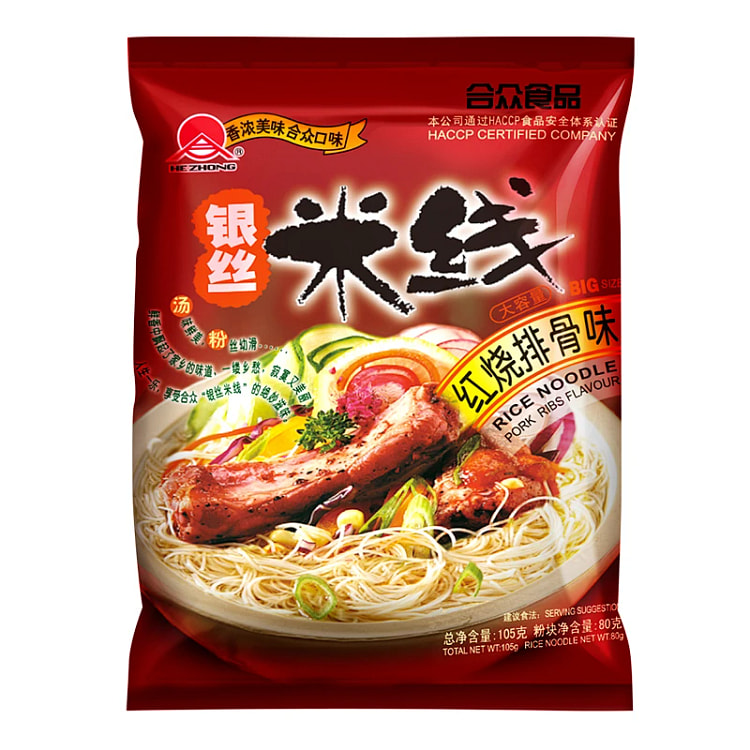 合众海鲜米线 红烧排骨味105g 105 克