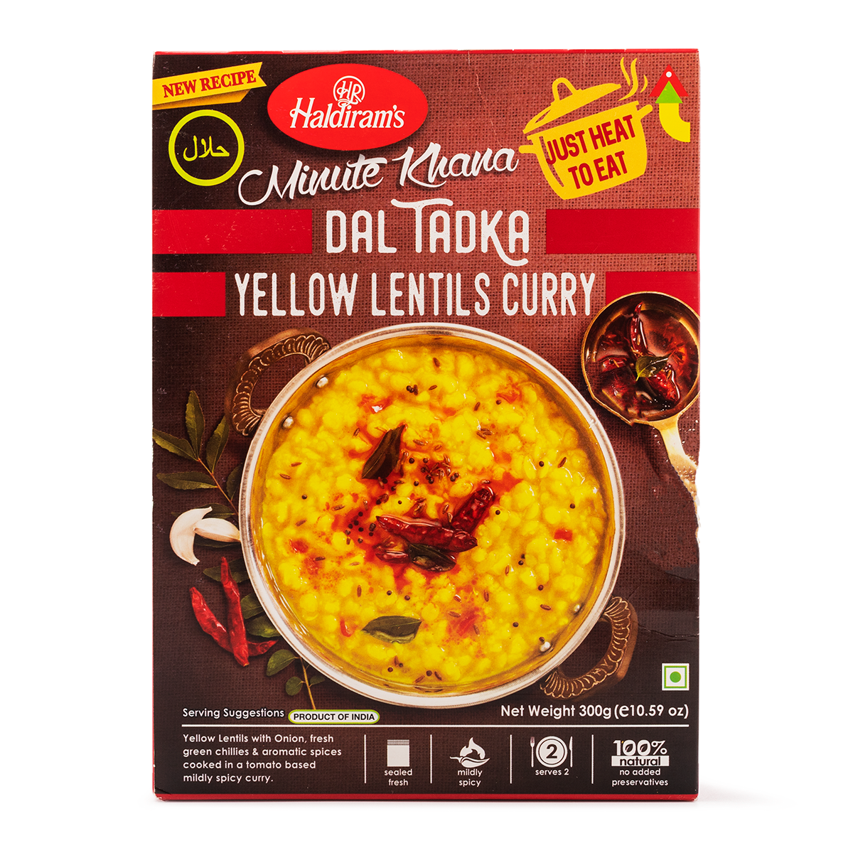 Haldiram's Ready To Eat Yellow Dal Tadka 10.6 oz