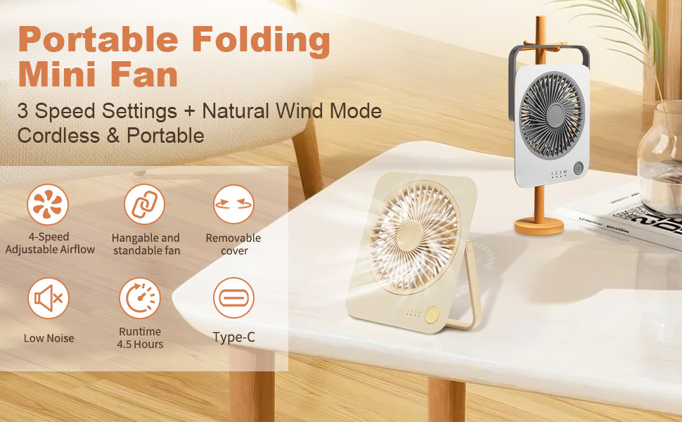 Rechargeable Travel Fan
