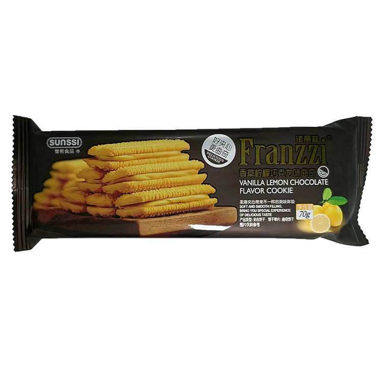 法丽兹香草柠檬巧克力味曲奇70g 70 克