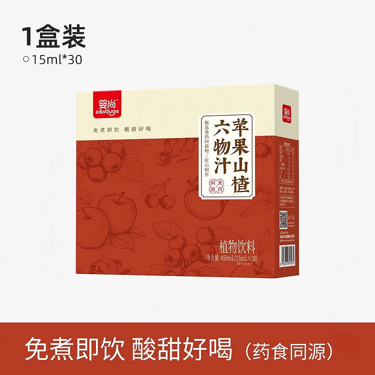 婴尚苹果山楂六物汁450ml 450 毫升