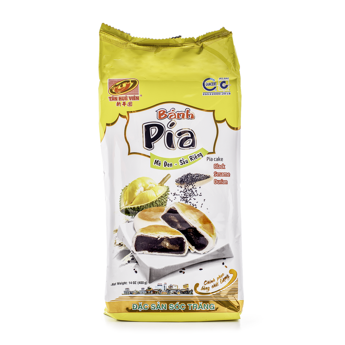 Get Tan Hue Vien Pia Black Sesame Durian Cake, Frozen Delivered