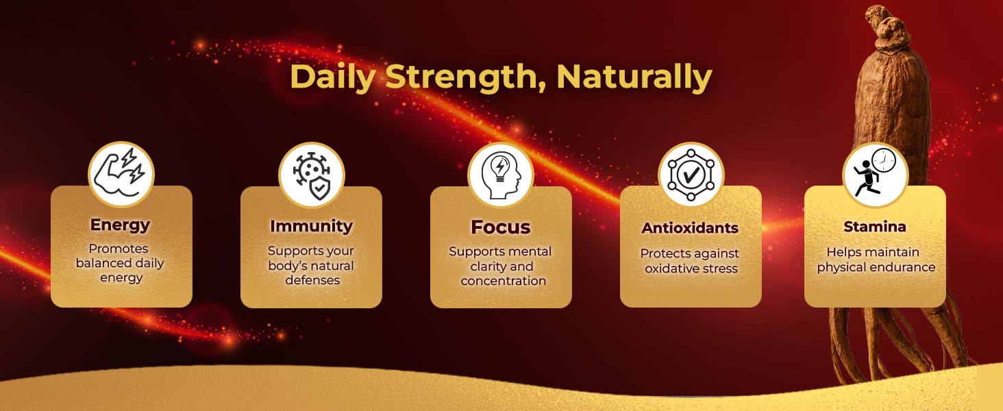 Ginseng drink with no caffeine or artificial additives