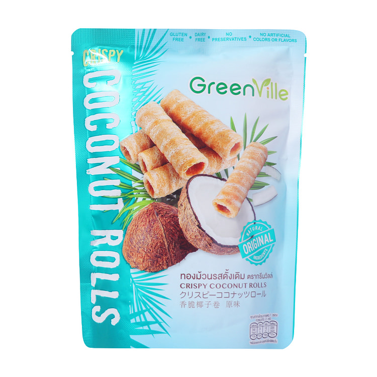 green ville coconut roll originalflavor 70g
