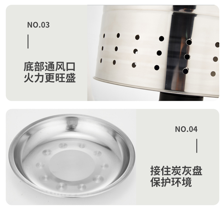 尚烤佳 焖烤炉烧烤炉 户外烧烤架 双层焖烤炉 吊炉