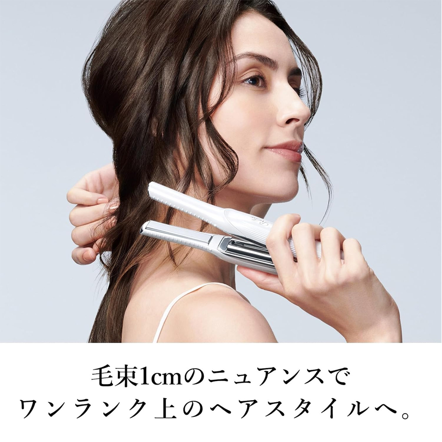 【Expédition directe du Japon】 REFA Japon mini fer à lisser/boucler rechargeable, 2-en-1, sans abîmer les cheveux, chargement USB, blanc ivoire, 1 pièce