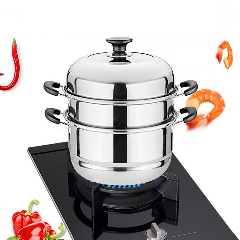 奥丁(adneny) AO-29 奥佳堡系列 不锈钢三层蒸锅 多用途锅 28cm 单套装