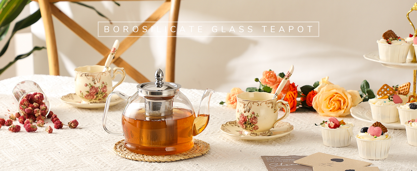 glass teapot