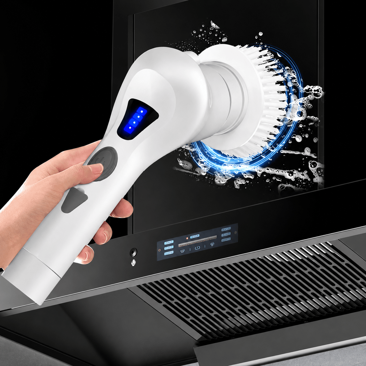 4 Heads Electric Spin Scrubber Cordless Bathtub Power Scrubber Rechargeable US