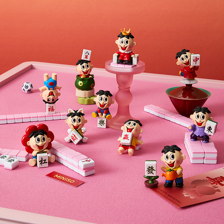 旺旺如意系列旺仔麻将摆件盲盒随机1个 1 箱
